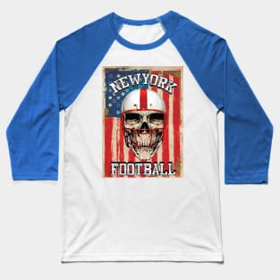 American Skull 1 Baseball T-Shirt